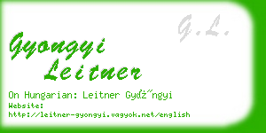 gyongyi leitner business card